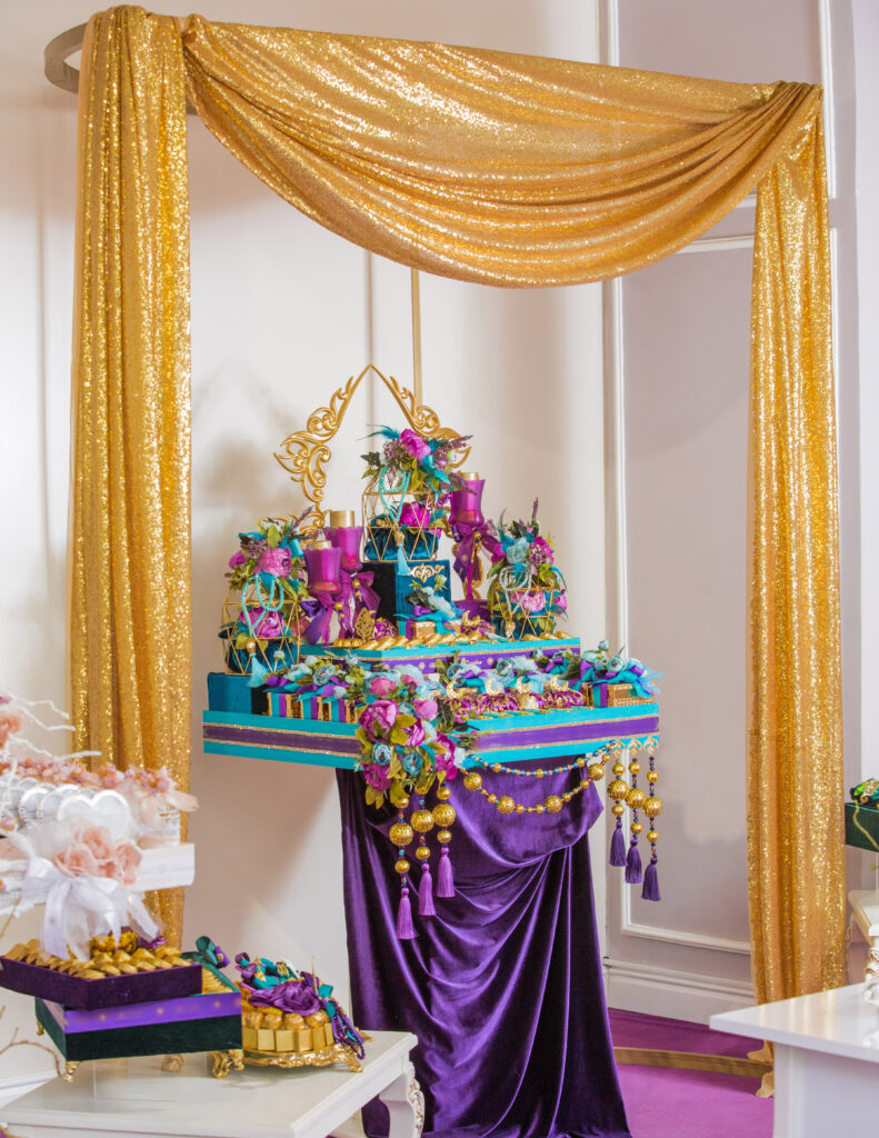purple candy bar under curtain